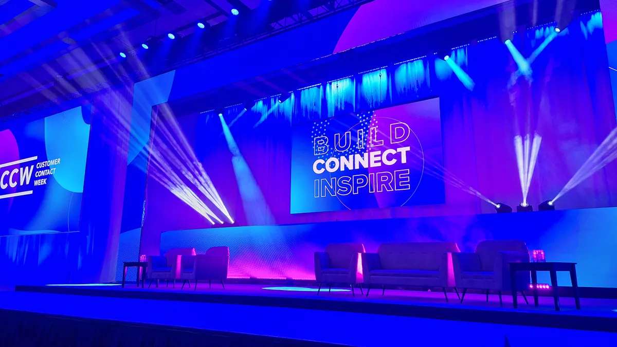 The main stage at Customer Contact Week 2024.