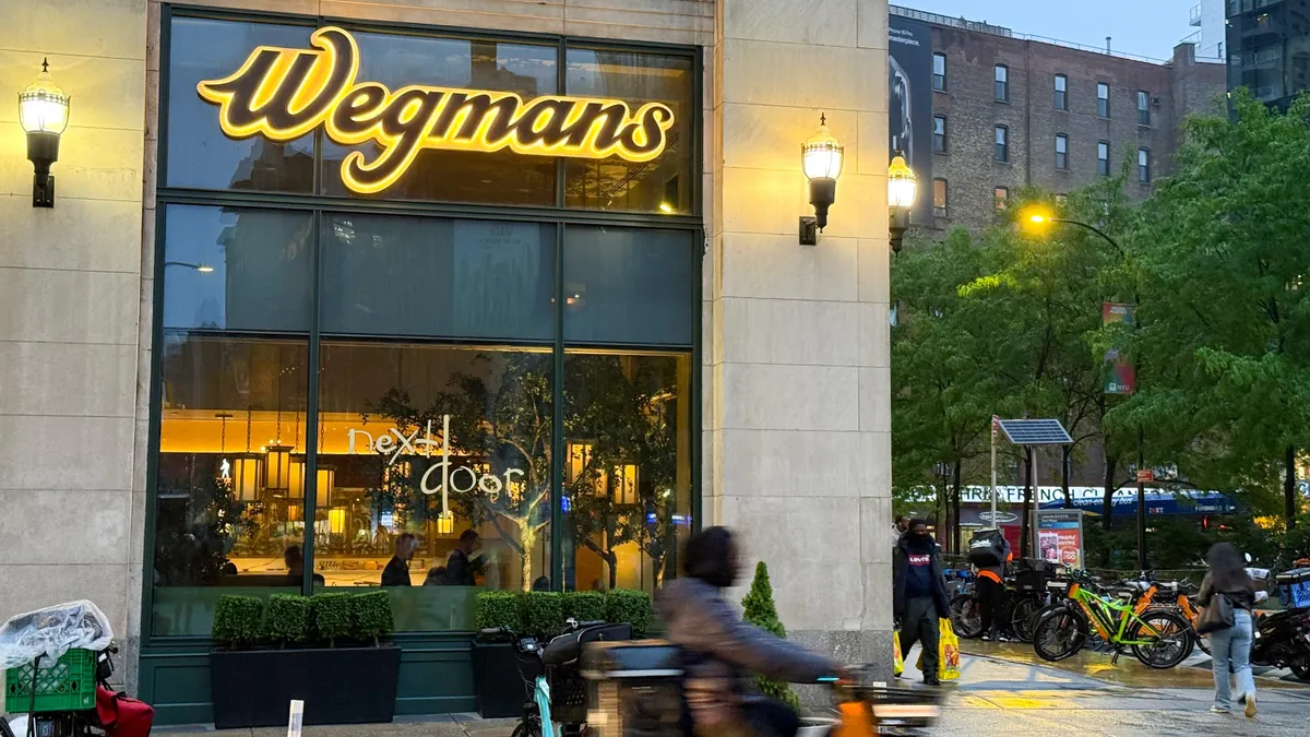 Exterior of a grocery store.