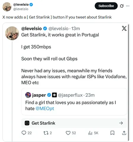 X auto-detected product ad