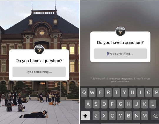 Instagram questions in stories screenshots