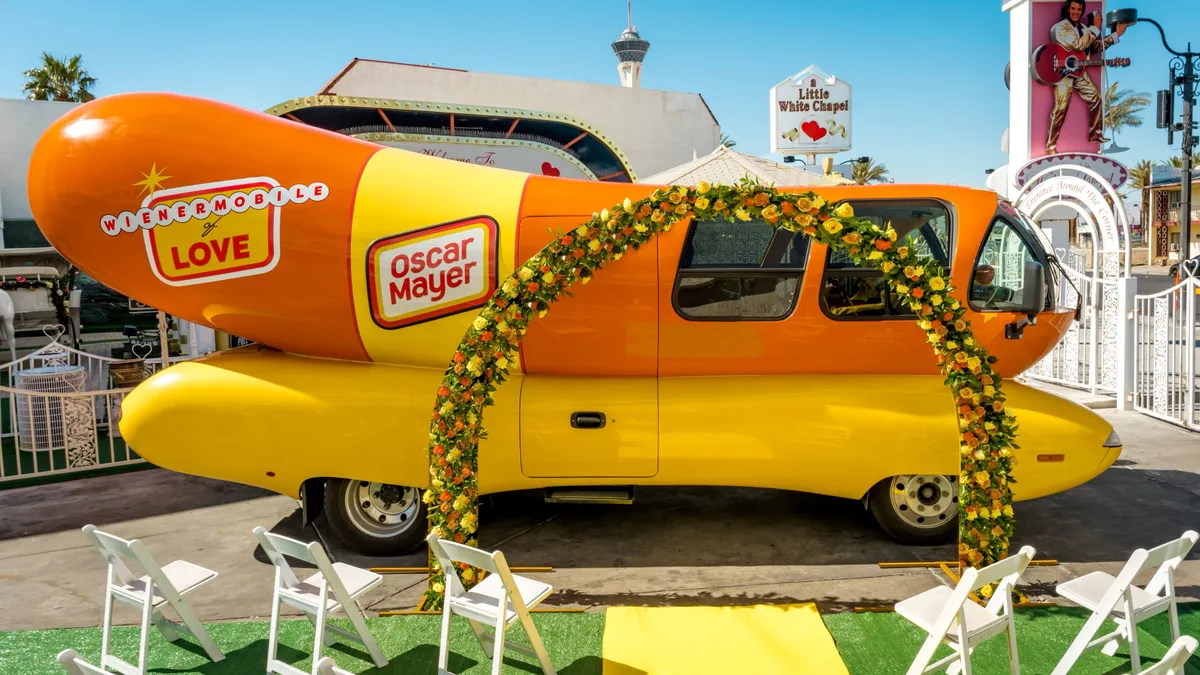 Oscar Mayer's Wienermobile of Love wedding chapel