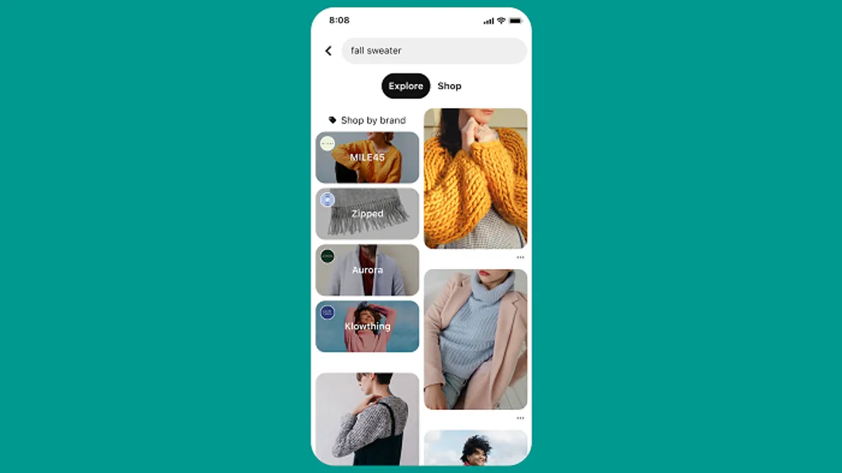 Pinterest Shop update