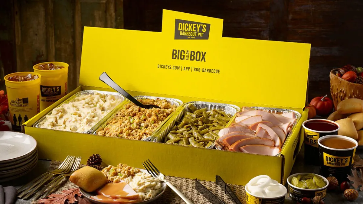 Dickey's catered holiday box 2020