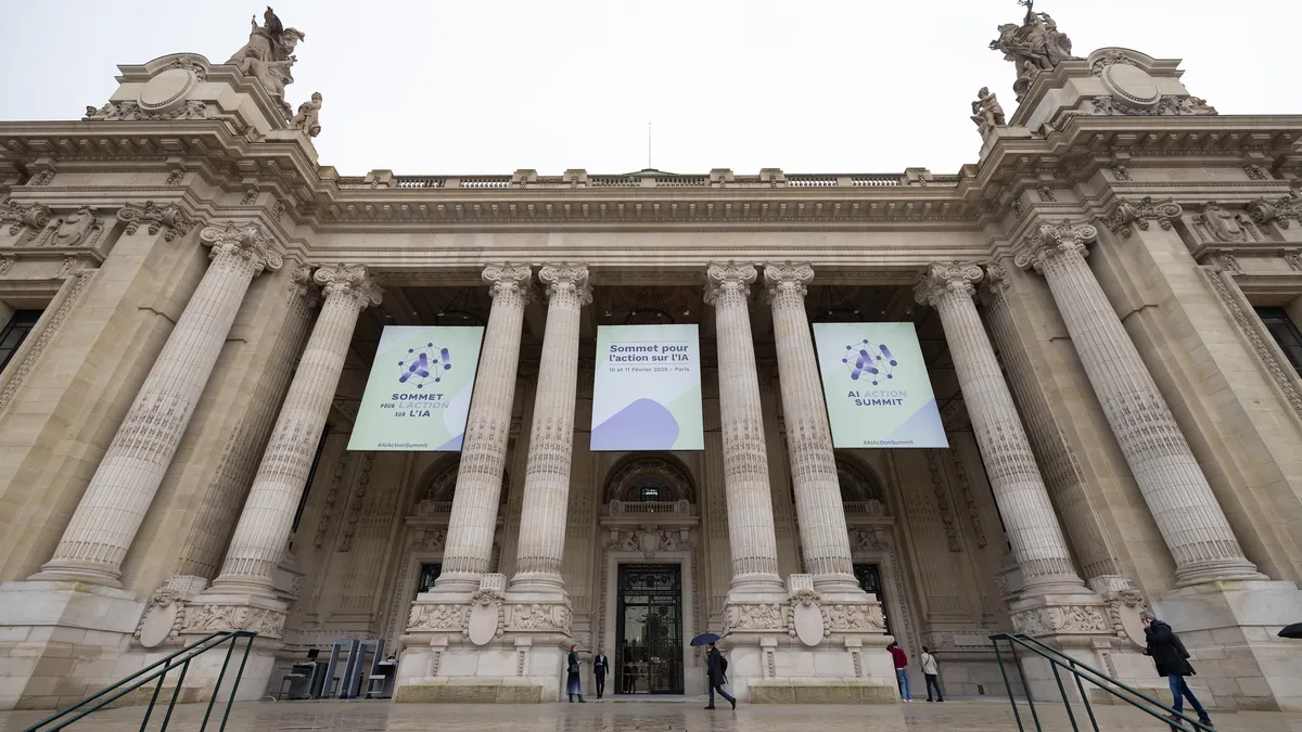 The AI Action Summit held at the Le Grand Palais in Paris, France on February 10-11, 2025.