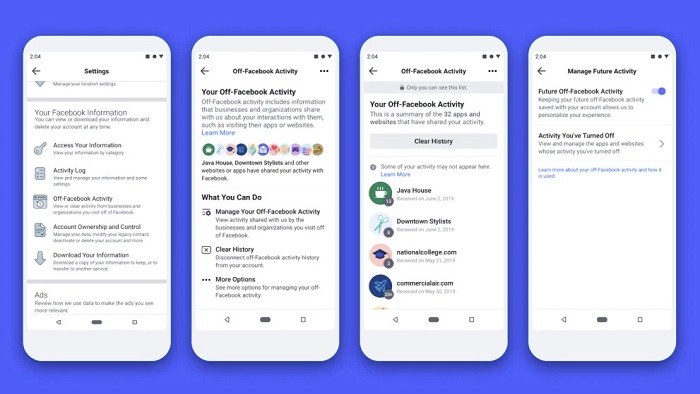 Facebook off-platform activity