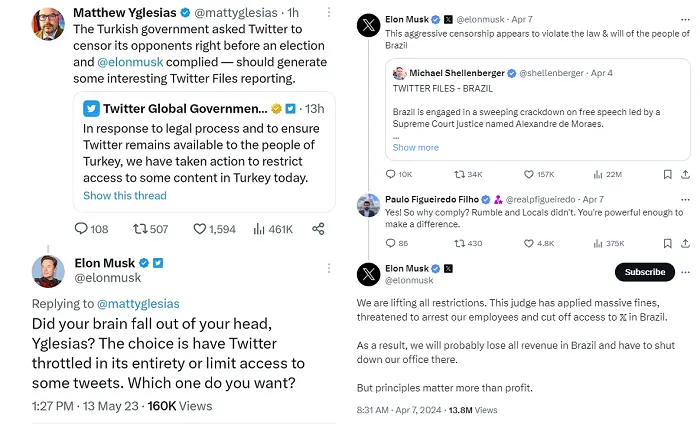 X censorship
