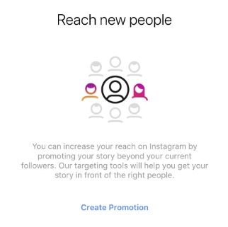 Instagram promote mode