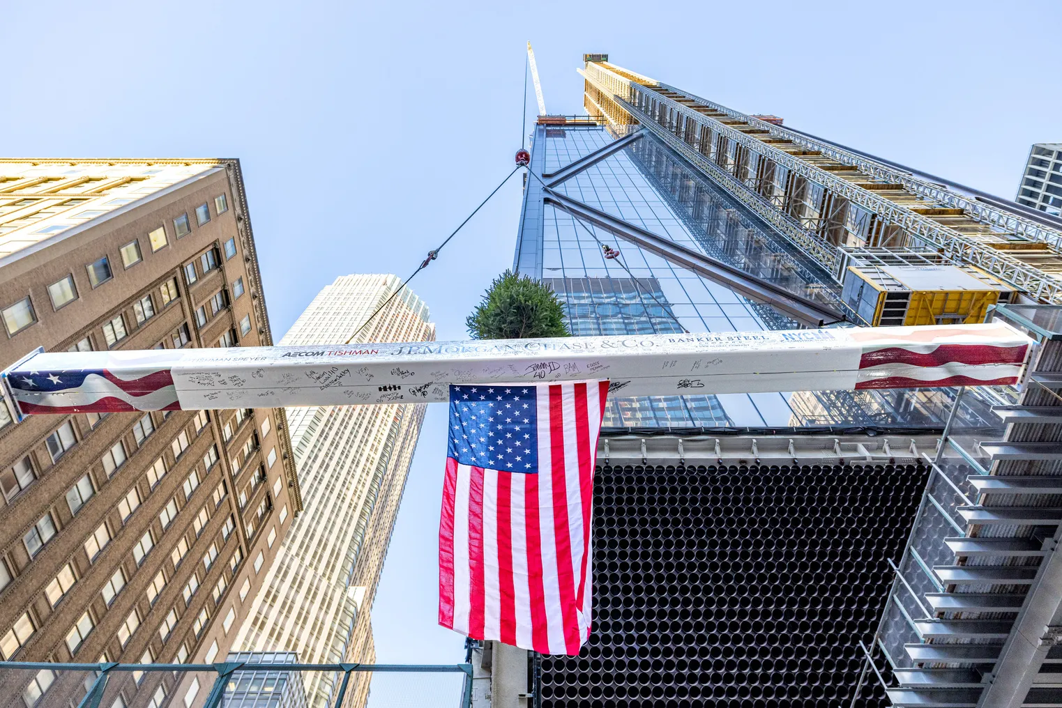 Final Steel Beam Raised at JPMorgan Chase's New Global Headquarters at 270 Park Avenue