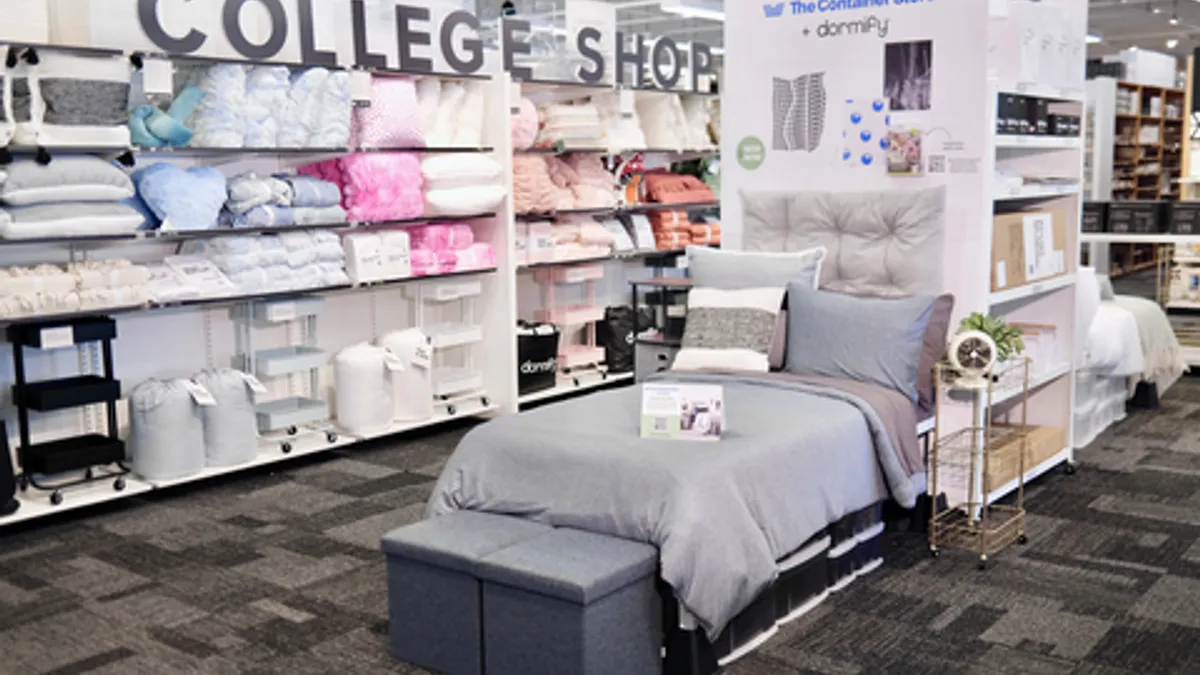 A Dormify display at The Container Store.