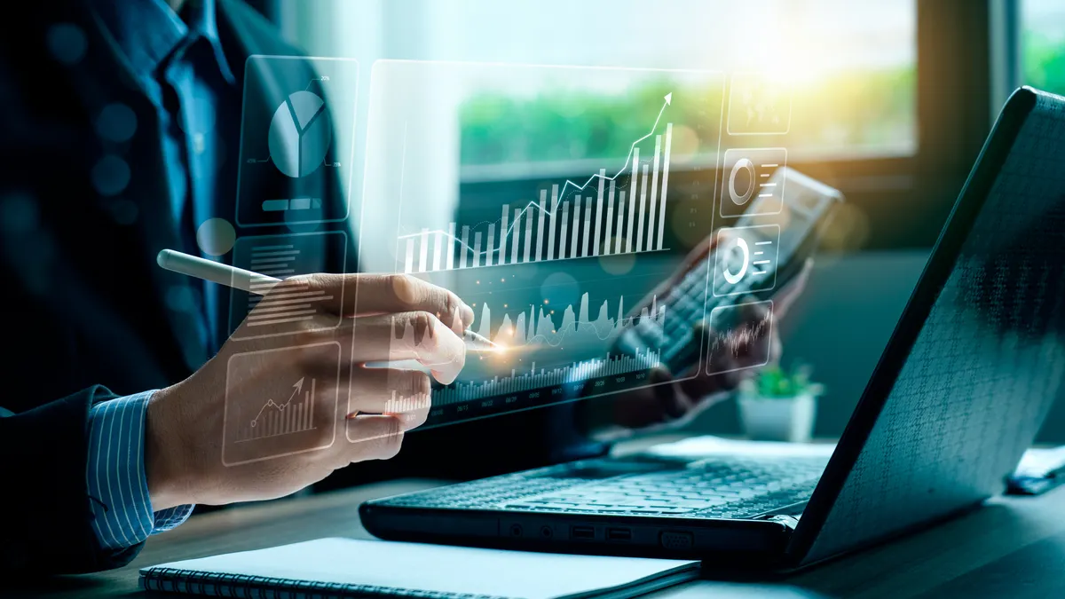 Analyze economic growth charts for informed business finance decisions and financial decision-making