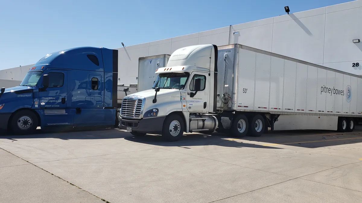 Pitney Bowes has increased its trucking capacity to reduce its exposure to the spot market.