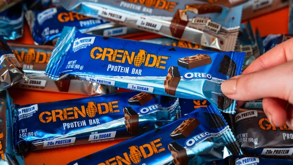Grenade protein bars.