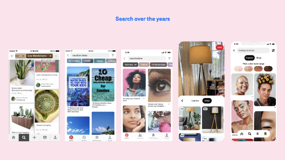 Pinterest search evolution