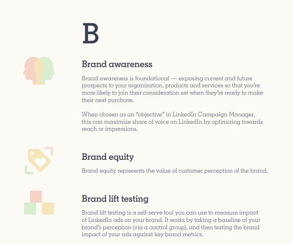 LinkedIn Marketing Glossary