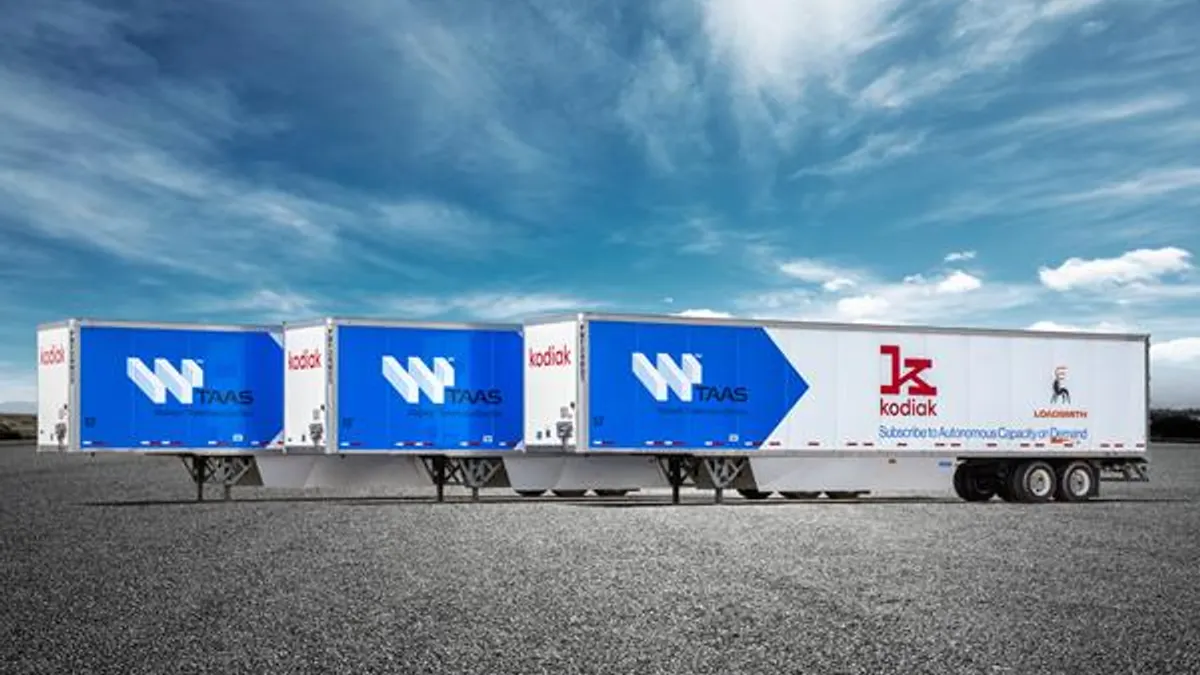 Wabash National trailers Kodiak Robotics