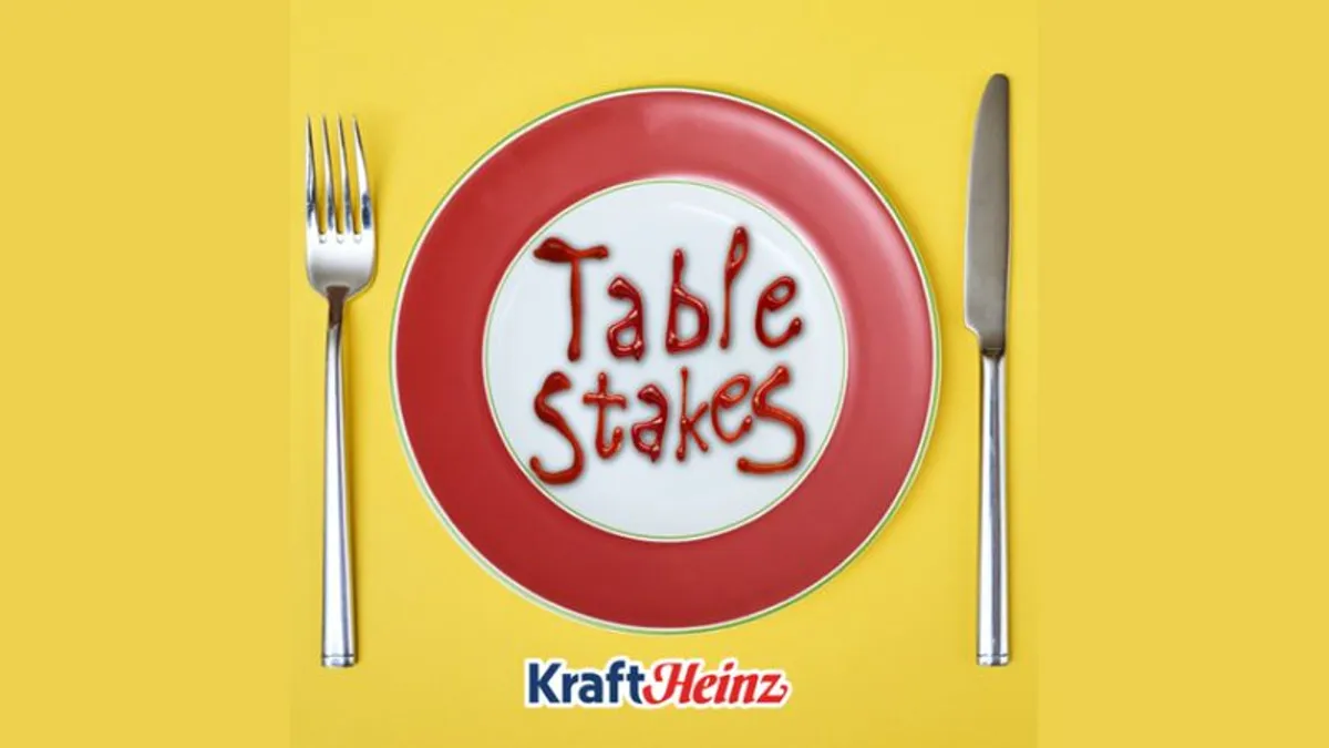 Promotional image from Kraft Heinz "Table Stakes" podcast retrieved on July 9, 2020