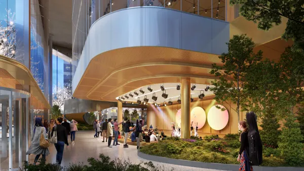 A mockup of The Platform, a performing arts space at 585 Kendall in Cambridge, Mass.