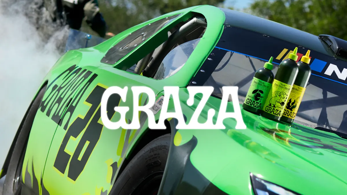 Graza campaign imagery for "The Hot Lap Test"