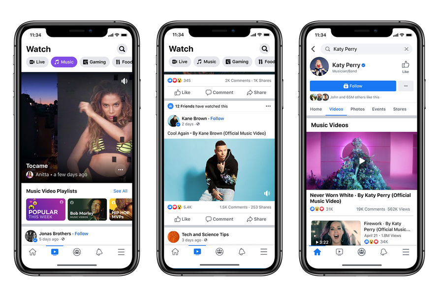 Facebook music playlists