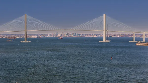 Rendering of the new Key Bridge in Baltimore, Maryland.