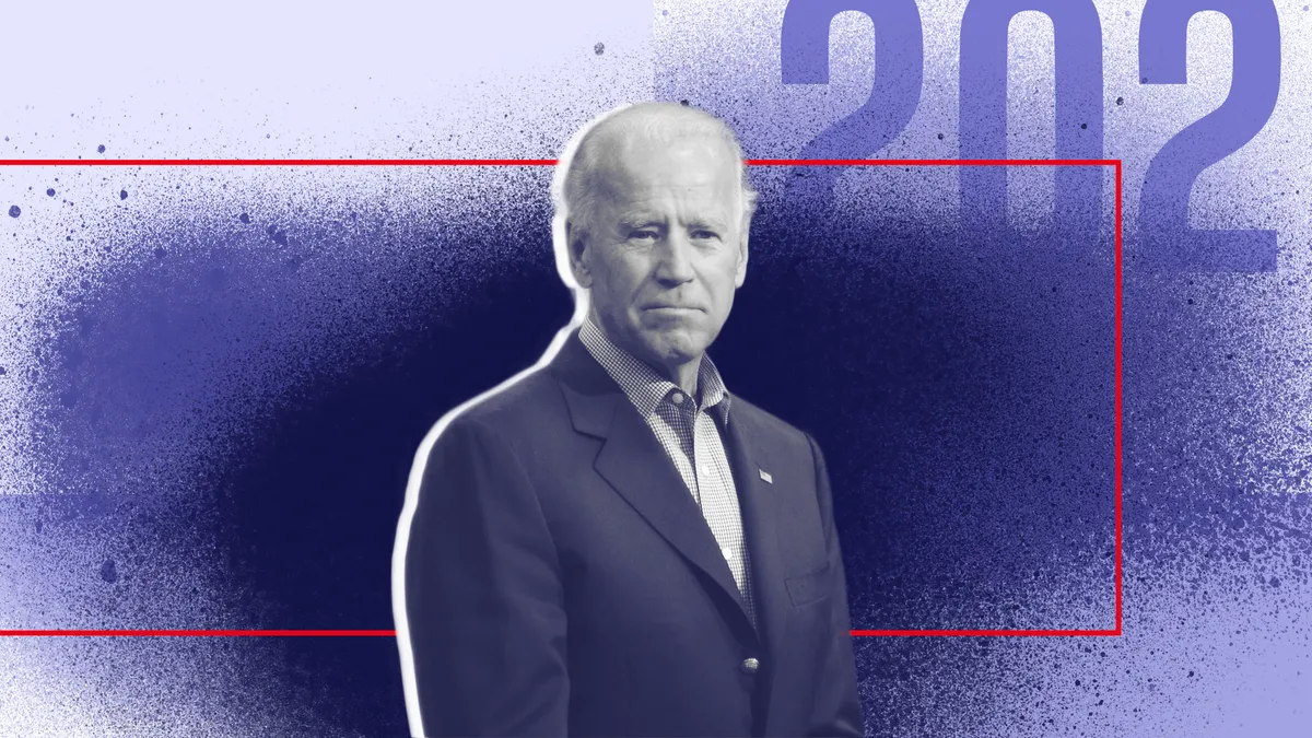 Photo illustration of Joe Biden