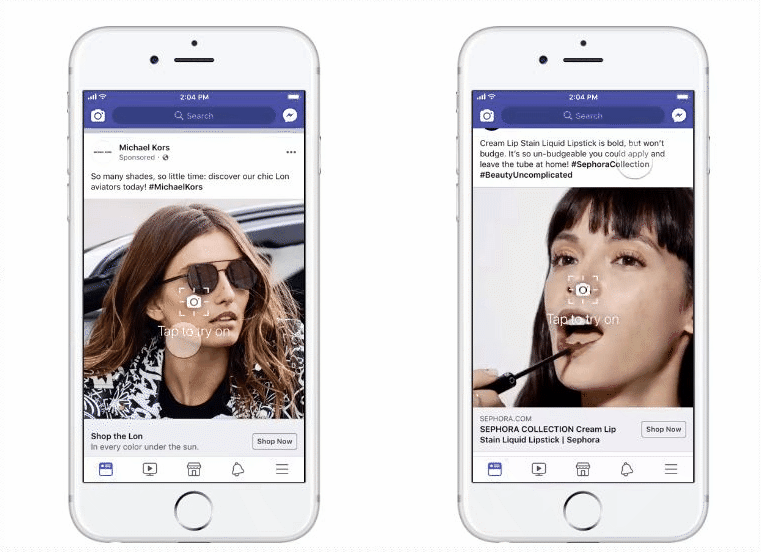 Facebook AR ads