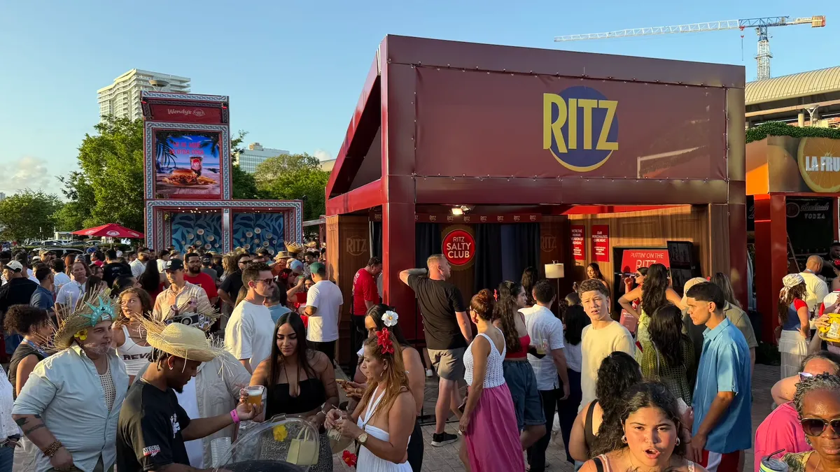 Ritz's "Salty Club" activation at Bad Bunny's concert residency.