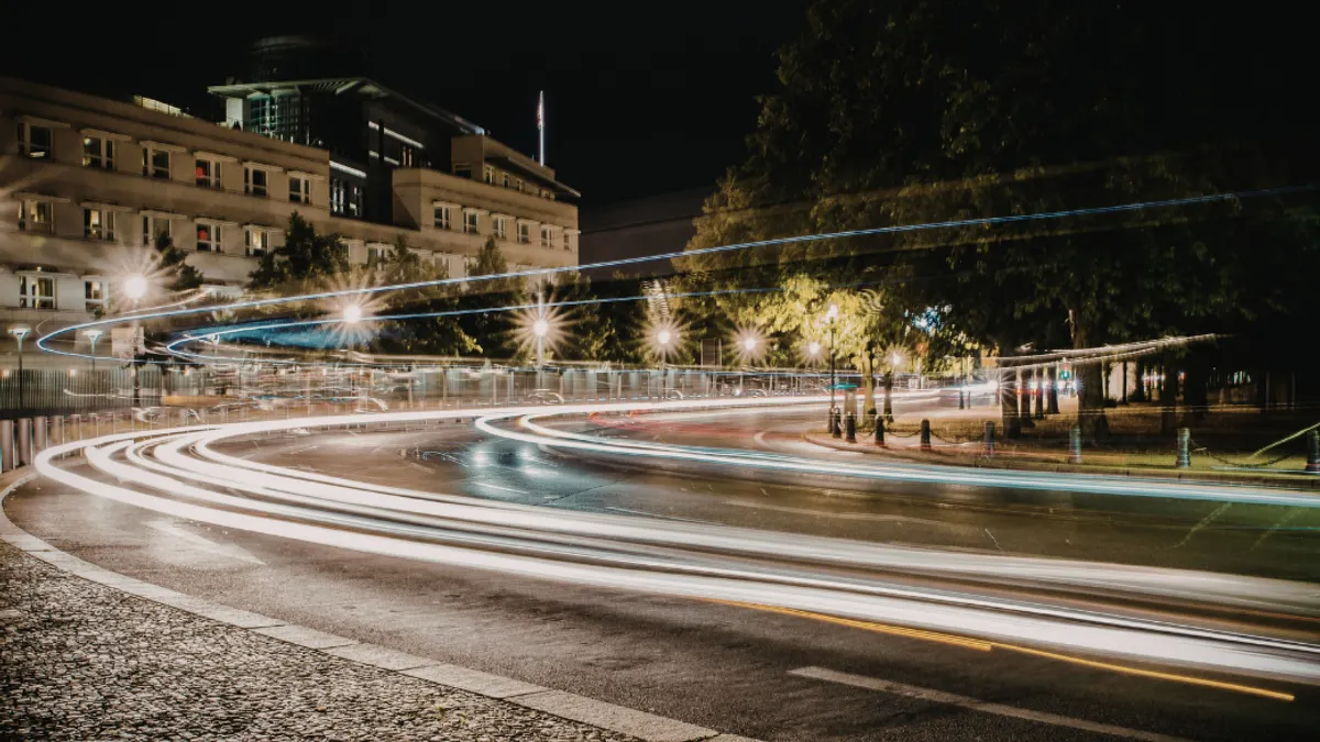 road with lights