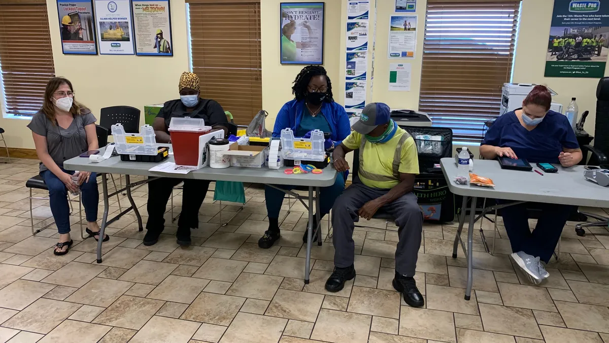 2021 Waste Pro vaccination event in Sanford, Florida