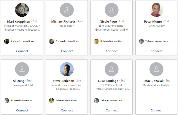 LinkedIn shared connections