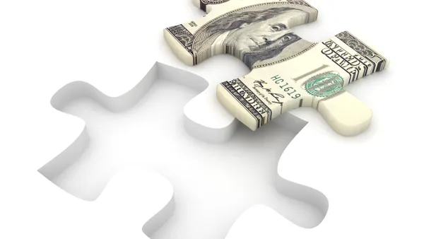 Money Puzzle - stock photo