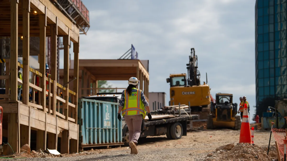 Photo of worker onsite