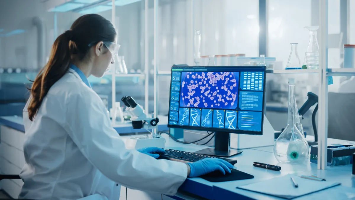 Medical Science Laboratory with Diverse Multi-Ethnic Team