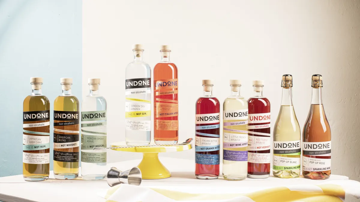Non-alcoholic spirits from Undone.