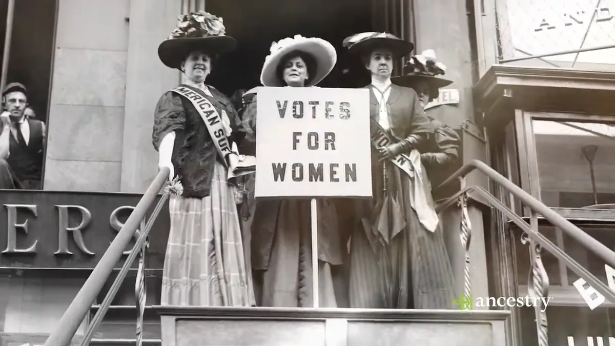 Ancestry celebrates the history of women's suffrage