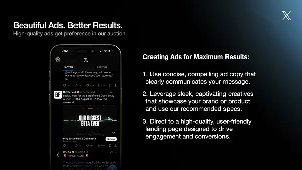 X ads update