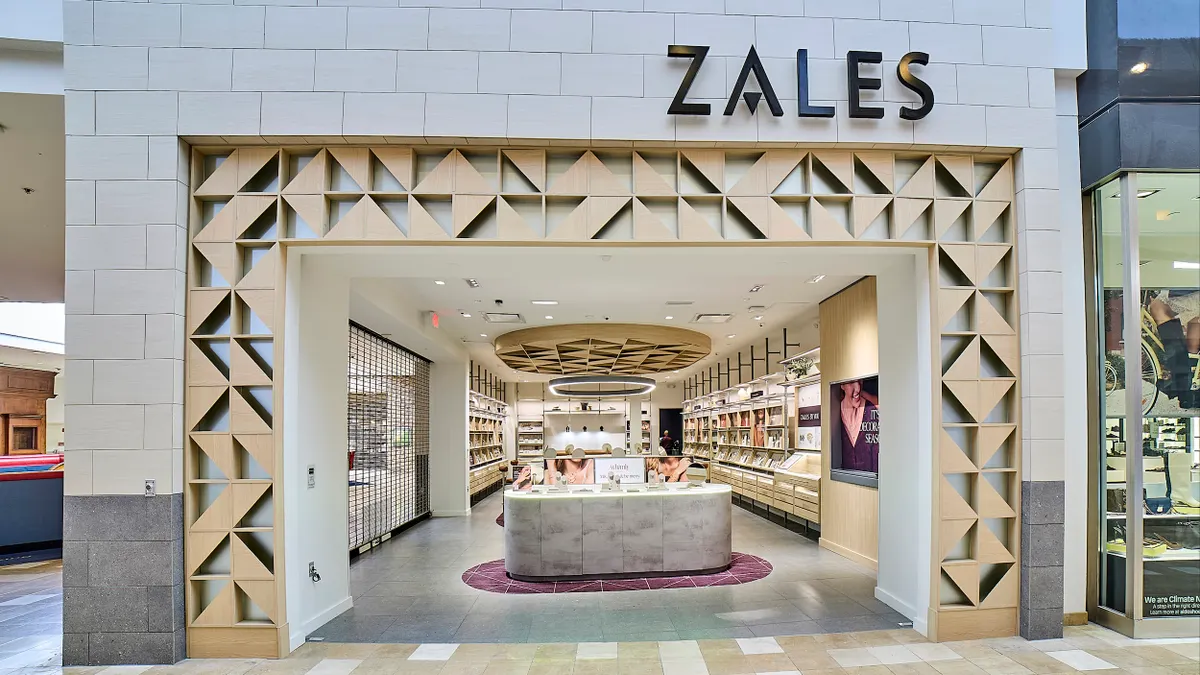 The exterior of a Zales store featuring The Edit concept