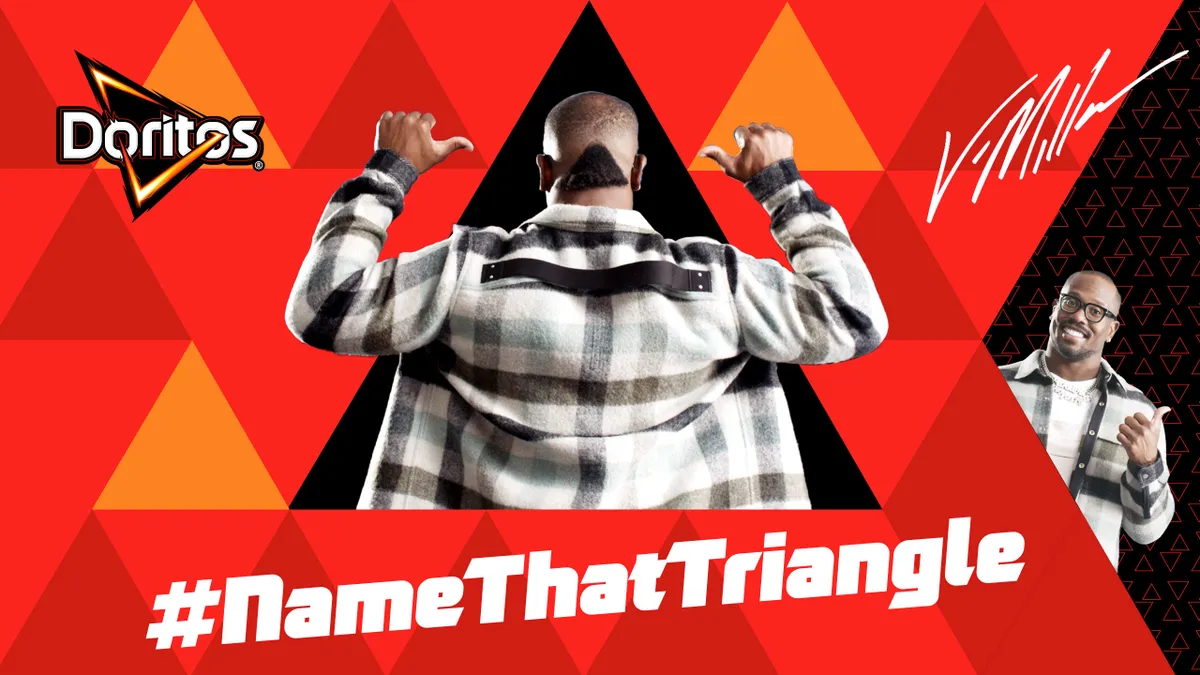 Doritos launches new #NameThatTriangle social contest featuring football star Von Miller.